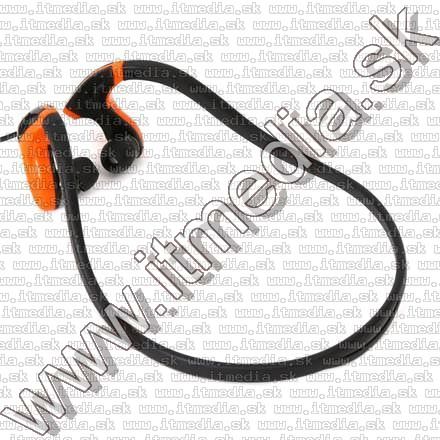 Image of Omega Freestyle Silicone Sport Headset FH1019 Black-Orange (IT11292)